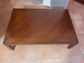 Tavolino salotto in noce