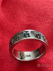 Anello Rosario TUUM DECEM argento rodiato e Topazi