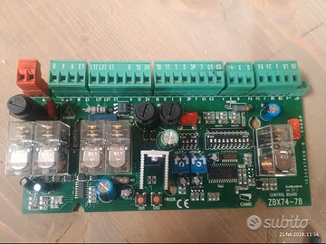 SCHEDA CANCELLO CAME 74-78