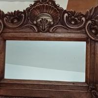 Specchio cornice intagliata stile barocco