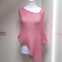 Poncho Estate Paillettes Rosa