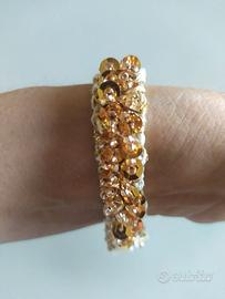 braccialetto gioiello fatto a mano all’uncinetto