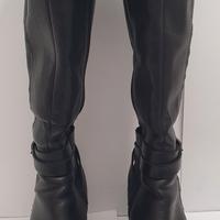 stivali in pelle neri Cafe'Noir misura 36