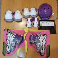 PATTINI IN LINEA CON INDUMENTI DI SICUREZZA