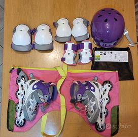 PATTINI IN LINEA CON INDUMENTI DI SICUREZZA