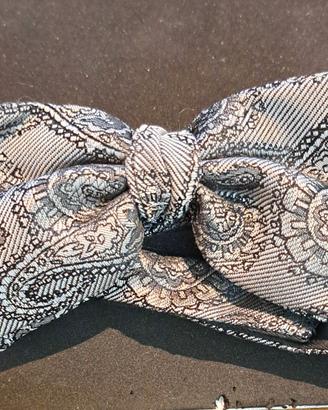 Papillon 100% Seta, regolabile Made in Italy