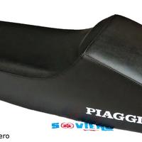 Sella nera CORTA scritta e serratura Vespa Pk 50 s