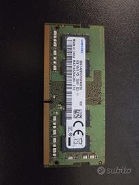 Ram Sodimm ddr4  per notebook 4gb 2666 mhz Samsung