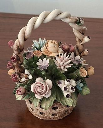 Cestino Fiorito Capodimonte Mollica