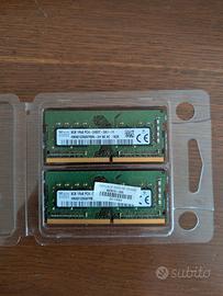2x 8GB DDR4 2400MHz SK Hynix – 16GB totali