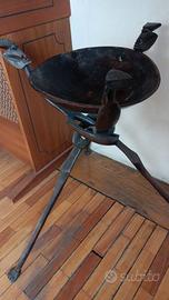 Portaoggetti vintage etnico in legno