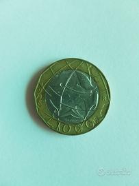 Moneta 1000 LIRE 1998 con Errori Di Conio