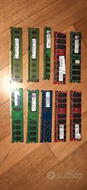 lotto di ram ddr400,ddr2,ddr3 non testati
