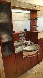 Arredo Bagno Completo in Legno + Top in Granito