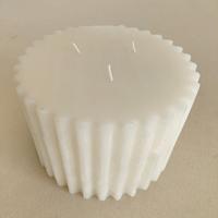 Candela Rigata 10x15 cm Bianca | Edg