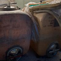 Torchio botti in vetroresina, macchina per pigiare