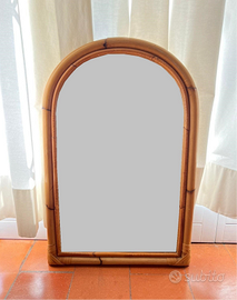 Specchio a muro bamboo