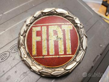 Stemma Emblema Logo Fiat alluminio anni 70