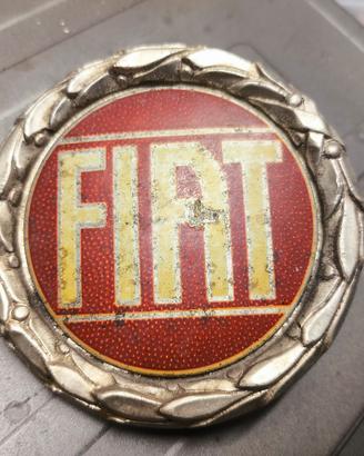Stemma Emblema Logo Fiat alluminio anni 70