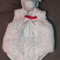 Costume Carnevale Pecorella 0-6 mesi