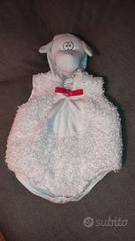 Costume Carnevale Pecorella 0-6 mesi