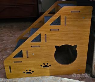 Scaletta in legno per gatti e cani piccola taglia