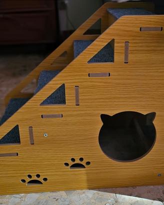 Scaletta in legno per gatti e cani piccola taglia