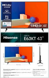 Hisense TV 43"