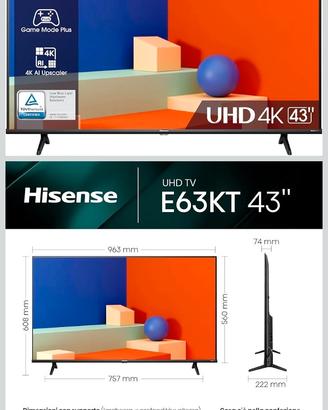 Hisense TV 43"