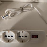 Ciabatta con 2 prese schuko e 4 normali 