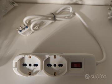 Ciabatta con 2 prese schuko e 4 normali 