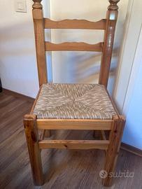 Set di sedie in legno