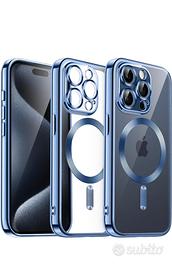 Cover per iphone 15 Pro 6.1 pollici azzurro sierra