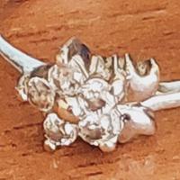 Anello fiore Argento 925 T-17 cm diametro