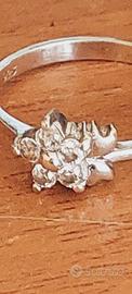 Anello fiore Argento 925 T-17 cm diametro