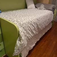 Letto per cameretta rialzato con secondo letto