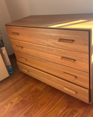 Cassettiera effetto legno