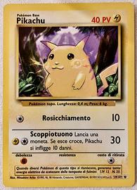 Pokemon Pikachu 58/102 Prima Edizione Set Base