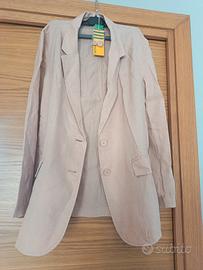 giacca 100%lino Benetton tg 44 con cartellino