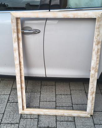 Cornice lotto da 2 pezzi dorate sbiancate 