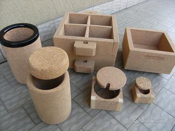 Set contenitori in sughero