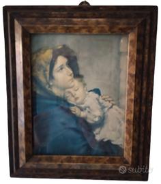 Stampa “La Madonnina” anni 40 cornice radica.