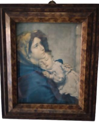 Stampa “La Madonnina” anni 40 cornice radica.