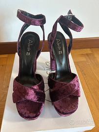 Scarpe sandali velluto  39
