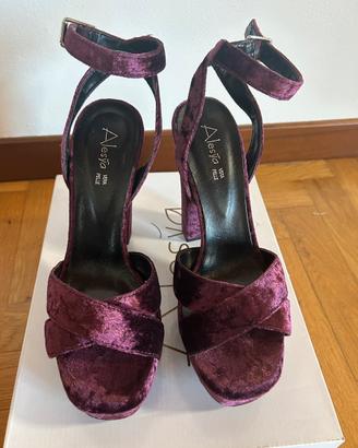 Scarpe sandali velluto  39