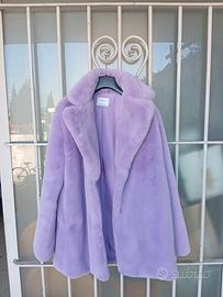 pelliccia sintetica lilla Bershka
