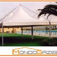 Gazebo 5x4 acciaio 4x5 certificato fiera mercati