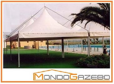 Gazebo 5x4 acciaio 4x5 certificato fiera mercati