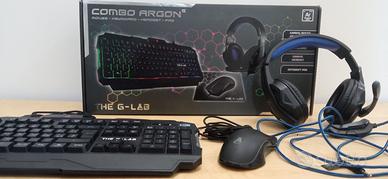 KIT GAMING COMPLETO - THE G-LAB Combo ARGON E!