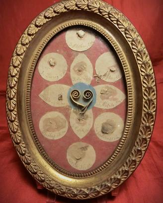 RELIQUIARIO IN OTTONE DORATO DEL XVIII SEC. - 1700